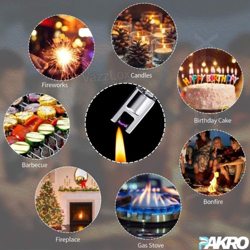 Collage of various light sources including fireworks, candles, birthday cake, barbecue, fireplace, and gas stove with 'PAKRO' branding.