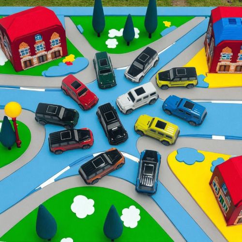 G-Class SUV Metal Toy Cars | Multicolor (Pack of 12)