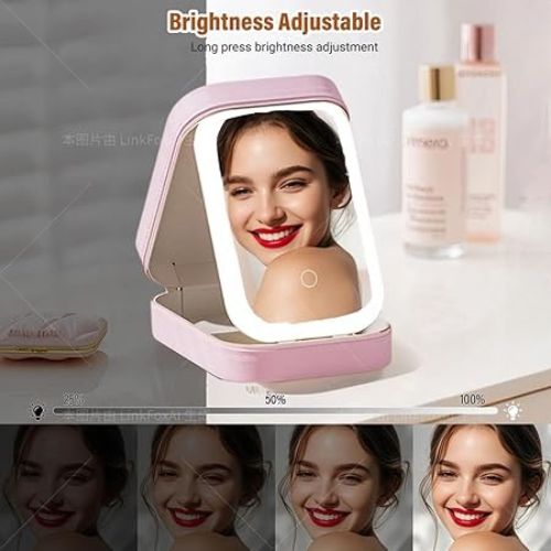 Portable Folding Makeup Mirror Jewellery Box