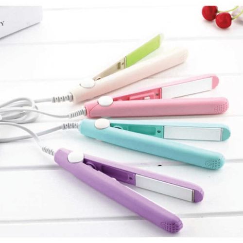 Mini Hair Straightener Student Crystal Flat Iron Bangs Straight Hair Curler Fashion