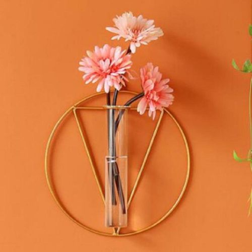 Golden Decorative Vase - 1 Pc Beautiful Mirror Design