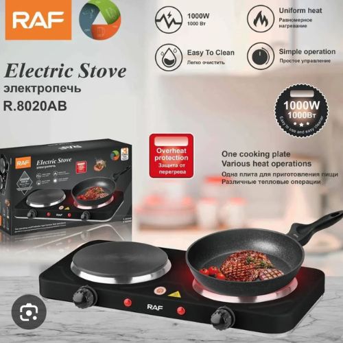 Electric Stove with Adjustable Heat Control, Overheat Protection