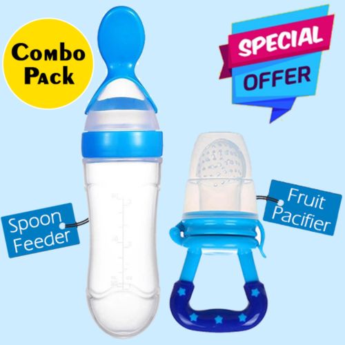 Silicone Pacifier And Feeding Spoon Set