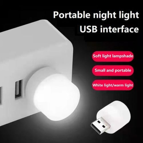 10 Pcs Portable Mini USB Light Bulbs with Type-C Charging Port