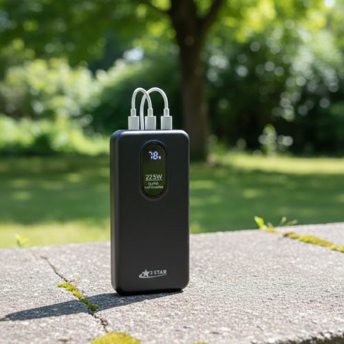 20,000mAh High-Capacity Power Bank With Built-in Cables | 22.5W Fast Charging