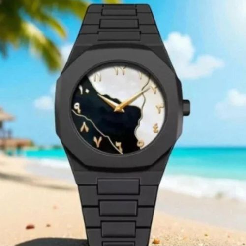 Black Aura Watch Elegant Design Perfect For Daily Wear & Special Occasions