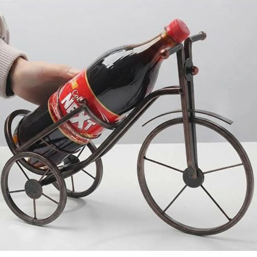 Tricycle Cold Drink Holder Vintage Metal Bottle Rack