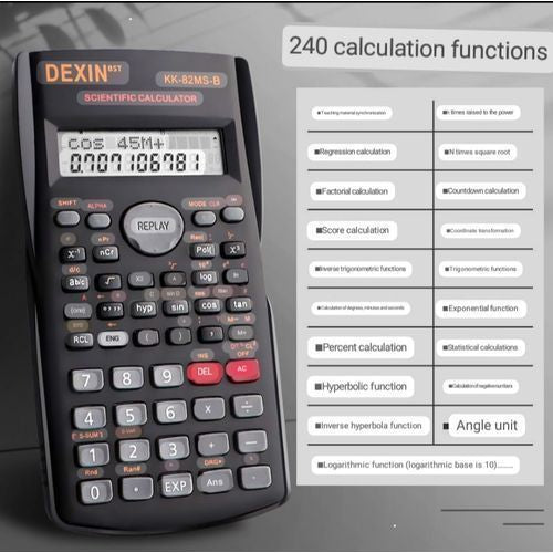 Scientific Calculator -  240 Functions and New Multi Color Calculator