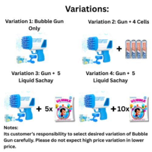 Bubble Bazooka Pro Electric 2-in-1 Rocket Bubble Gun