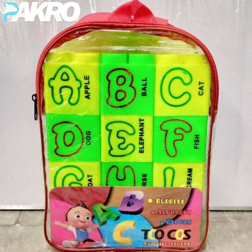 Multicolor Urdu & English Alphabets Big Building Blocks