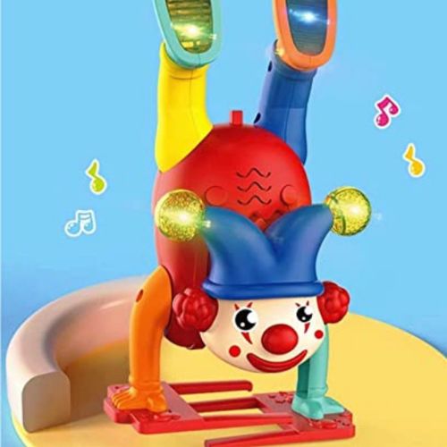 Multicolor Electric Drive Set Upside Down Clown Toy - 1 Pc for Kids Aged 3-5