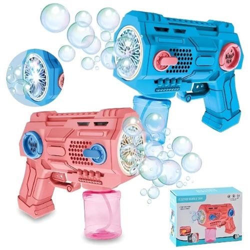 Electric Lighting Music Fully Automatic Bubble Gun