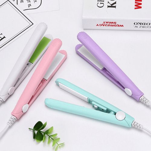 Mini Hair Straightener Student Crystal Flat Iron Bangs Straight Hair Curler Fashion