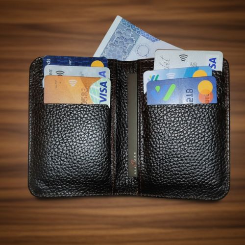 Unisex Slim Cow Leather Wallet | Minimalist Bifold Card & Cash Holder