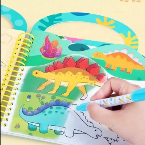 Magic Water Painting & Coloring Book for Kids – MessFree Fun Activity Book