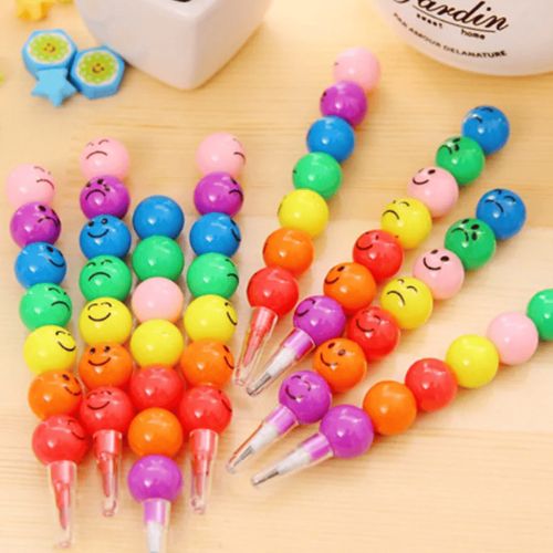Cute Multicolor 12 Pcs Pencil Set - Perfect Gift for Kids and Students!