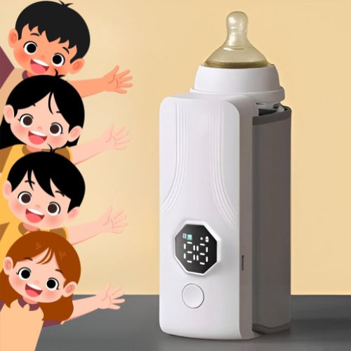 Portable Rechargeable Baby Bottle Warmer | Fast 1-Min Heating, USB Powered