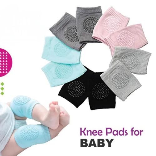 Pack Of 3 - Crawling Baby Knee Pad Protector Anti Skid Socks