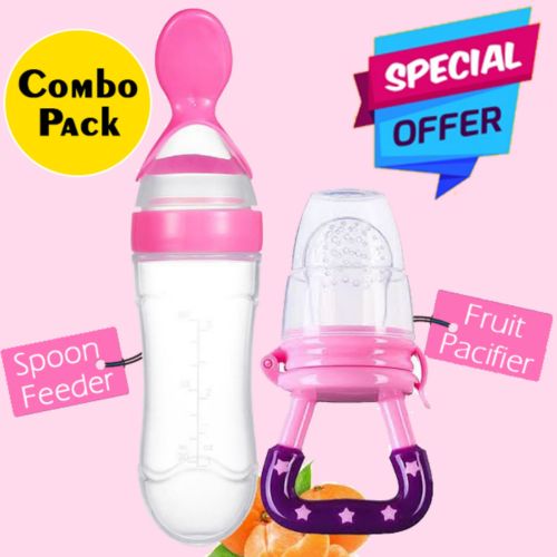 Silicone Pacifier And Feeding Spoon Set