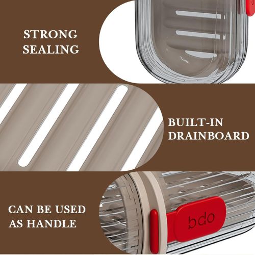 Portable Travel Soap Case with Magnetic Slide Lock