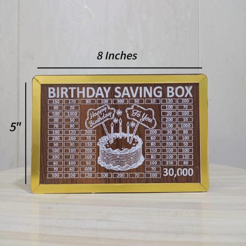 Birthday Saving Box – 30,000 Target Money Challenge