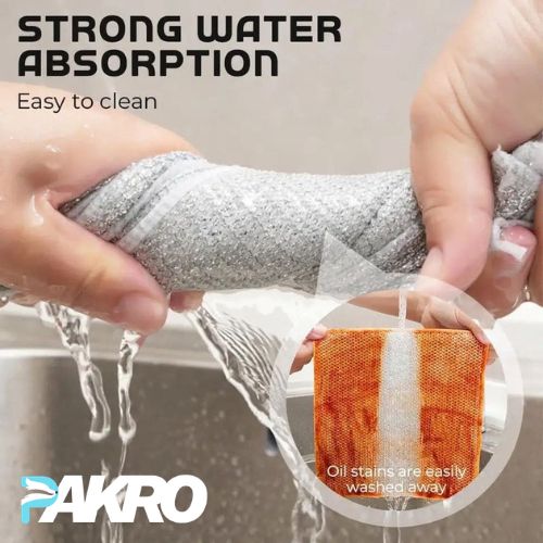 Steel Wire Dishwashing Cloth - Double Side Steel Wire Washing Brush