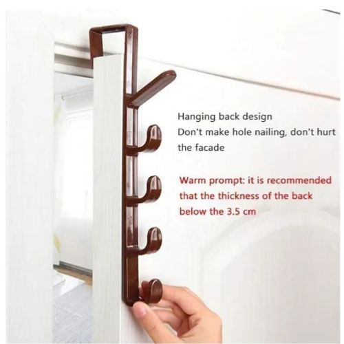 High quality Vertical Plastic Over the Door Hook Hanger
