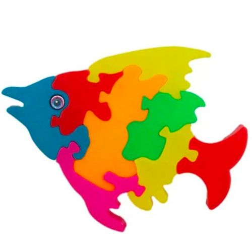 Personalized Elephant, Fish & Rooster Puzzle Toy Large Size