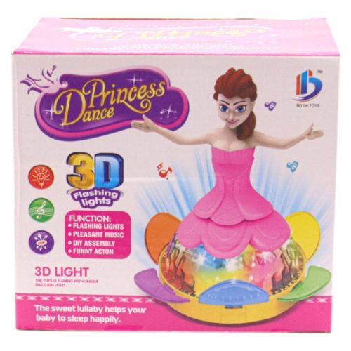 Princess Dancing Doll Toy with 3D Lights, Music & Rotating Movement