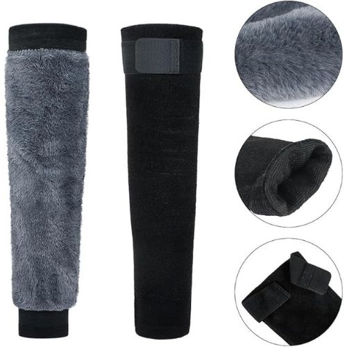 Pair of Soft Fleece Knee Warmers – Thermal Leg Warmers for Cold Weather