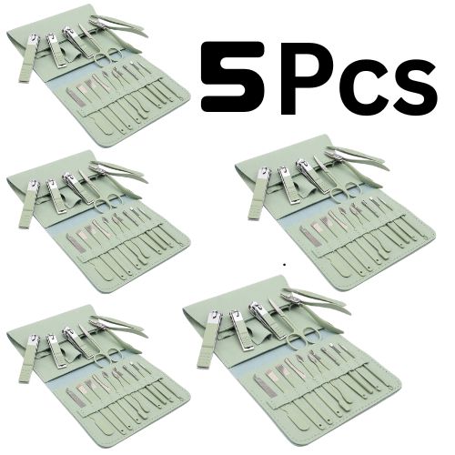 16 Pcs Premium Stainless Steel Nail Care Set |  Beauty Essentials Set | Gift Item