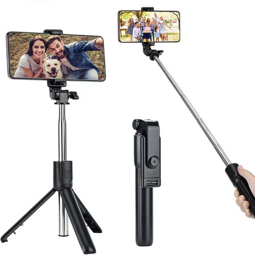 3 IN 1 R1S Wireless Selfie Stick And Tripod Stand