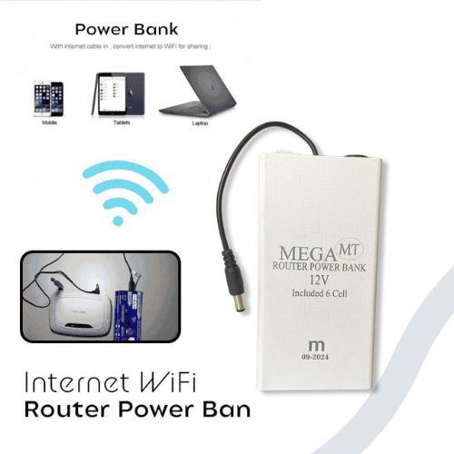 12V High-Power Router Power Bank 20000mAh | 8 to 10 Hours Backup