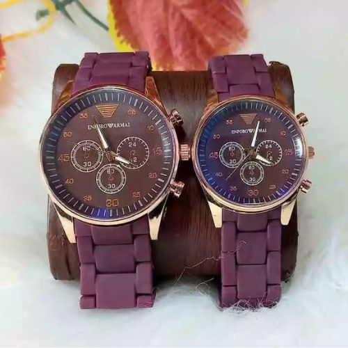 Armani Couple Watch | Stylish Matching His & Her Wristwatch Set