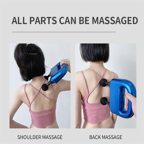 Fitness Muscle Relaxation Massager 6-Gear Adjustment Double Head Fascia Gun Electric Massage Gun
