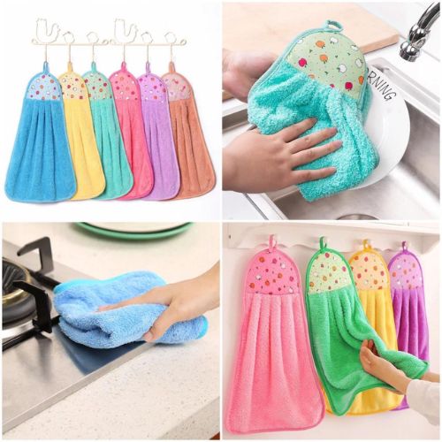 Single Piece Multi Color Kitchen Hanging hand Pot Drying Towel