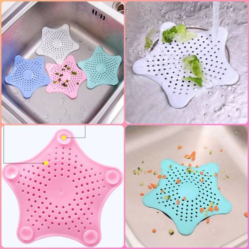 Star Silicone Drain Filter – Kitchen & Bathroom Sink Strainer