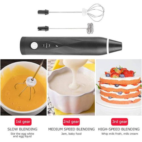 2 in 1 Electric Coffee Beater & Milk Frother | Handheld Egg Beater