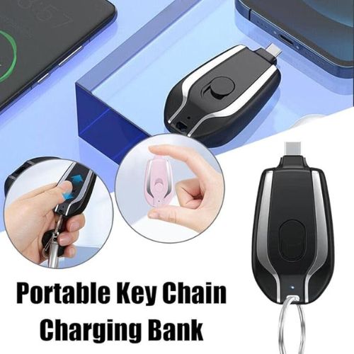 1500mah Mini Portable Keychain Phone Charger Emergency Power Bank