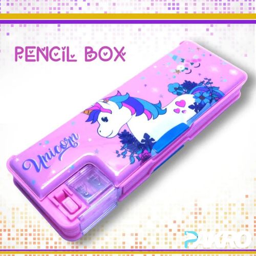 Unicorn Pencil Box School Box Metal Stationery Box - Pencil Box
