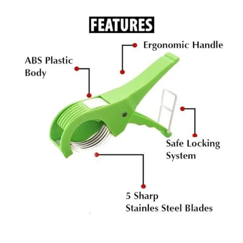 Multi Vegetable Cutter 5 Blade Vegetable & Fruits Cutter & Slicer