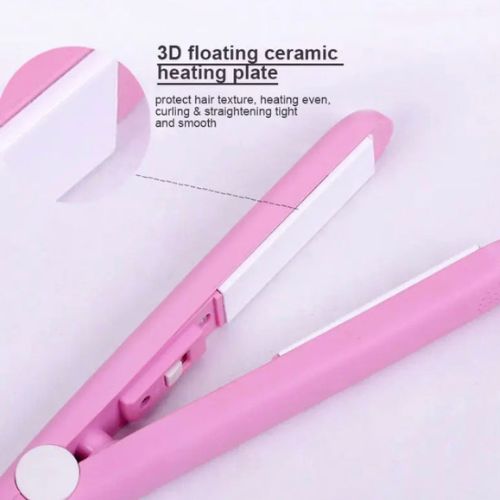 Portable Electric Hair Straightener - Mini Hair Curling Iron Machine