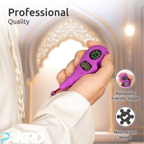 Digital Tasbih Electronic Rosary Tally Counter With Compass