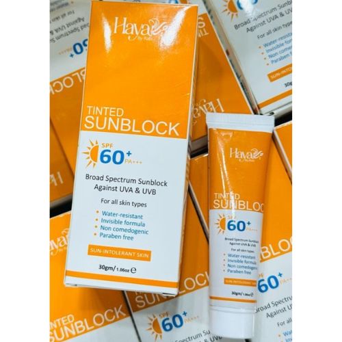 Water Resistant UV Protectant Tinted Sunblock - 1 Pcs Smooth Beige Cream