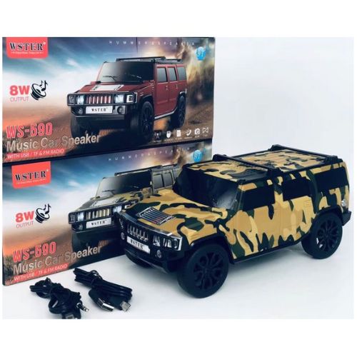 WS-590 Hummer Car Design Portable Bluetooth Speaker