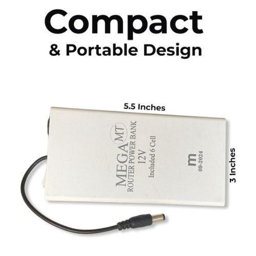 12V High-Power Router Power Bank 20000mAh | 8 to 10 Hours Backup