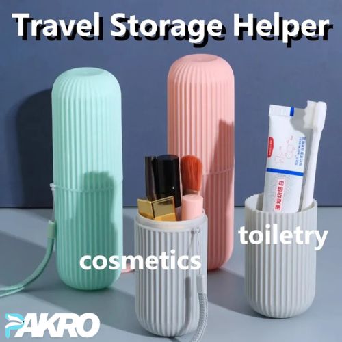 Portable Toothbrush Holder Case Toothpaste Storage Cup