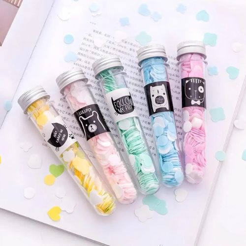 100 PCS Disposable Flower Paper Soap with Portable Tube  – Travel Sheets