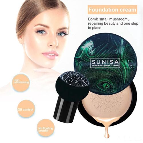 SUNIS Foundation Base Water proof Mushroom Head Air Cushion BB CC Cream