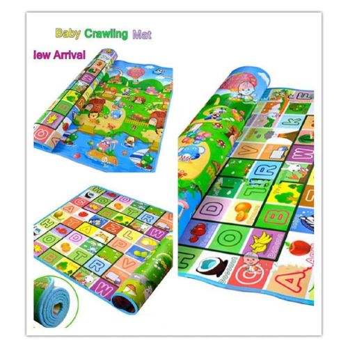 Double Sided Water-proof Foldable Baby Crawling Floor Mat - 24 x 18 inches